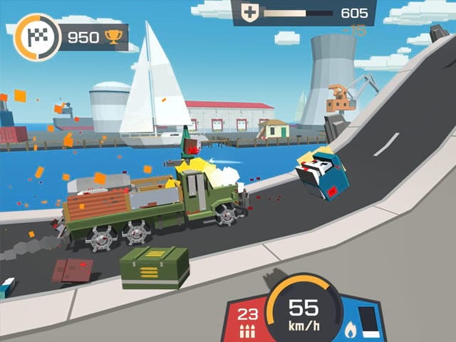 Zombie Derby: Blocky Roads